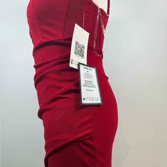 Juniors' Sweetheart-Neck Sleeveless Dress size XL Macy’s New with tags in Red - Picture 3 of 10